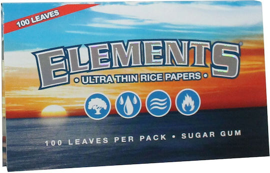 Elements Single Wide Double Cigarette Rolling Papers Double 100 sheets 1pcs
