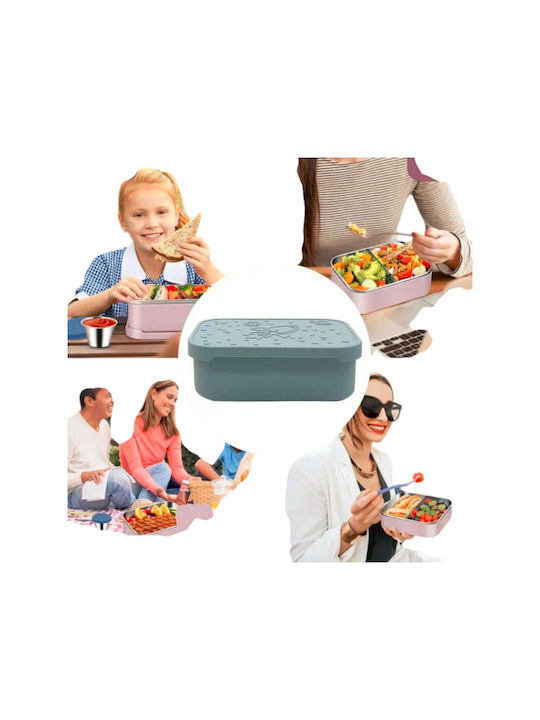 Queen Mother Inox Lunch Box Pink