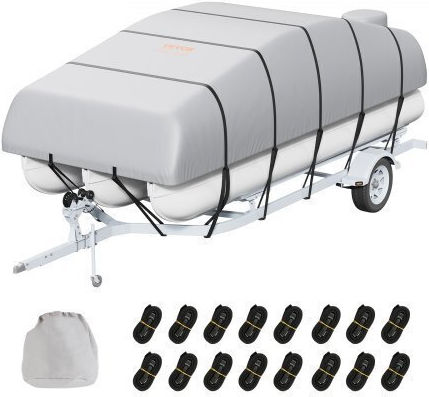 Vevor Pontoon Cover 23'-24' Waterproof Grey Fqczx800d2328o284v0