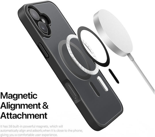 Dux Ducis Back Cover Σιλικόνης / Πλαστικό Μαύρο (iPhone 16, Dux Ducis)