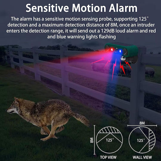 Repeller Ultraschallabwehrgerät Nagetiere / Katzen Solar