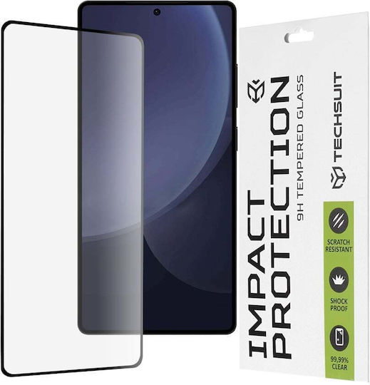 Techsuit Full Glue Full Face Tempered Glass Μαύρο (Samsung Galaxy S25 Ultra - Techsuit)