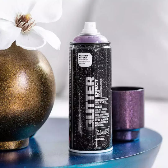 Montana Cans Spray Paint with Glitter Effect Amethyst 400ml