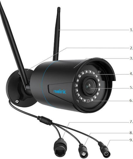 Reolink W320-B IP Surveillance Camera Wi-Fi Full HD+ 5MP Waterproof with Microphone and Lens 4mm
