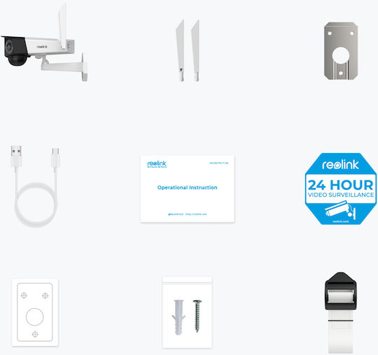 Reolink RDUO2SP2 IP Cameră de Supraveghere Wi-Fi Full HD+ 6MP Rezistentă la apă Pe baterii cu Comunicare Bidirecțională