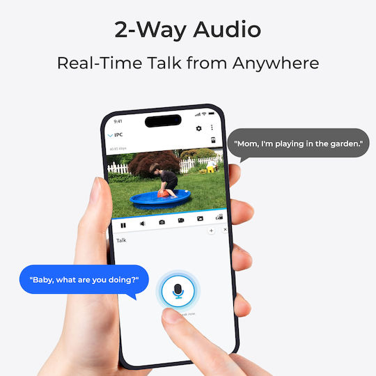 Reolink RDUO2SP2 IP Cameră de Supraveghere Wi-Fi Full HD+ 6MP Rezistentă la apă Pe baterii cu Comunicare Bidirecțională