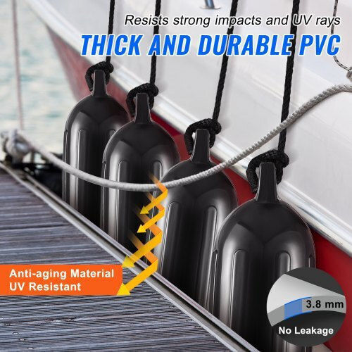 Vevor Boat Fenders 5.5" X 20" Black Cyhx4jz55yctduaarv0