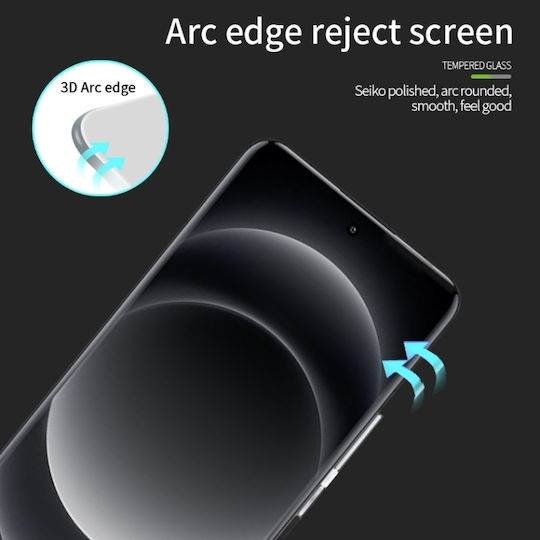 Pinwuyo 3D Tempered Glass Μαύρο (Xiaomi 14 Ultra)