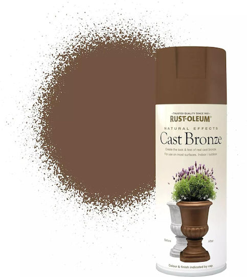 Rust-Oleum Σπρέι Βαφής Natural Effects με Ματ Εφέ Cast Bronze 400ml