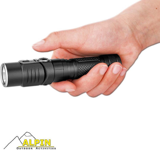 Alpin Επαναφορτιζόμενος Φακός Κεφαλής LED IP66 με Μέγιστη Φωτεινότητα 1500lm