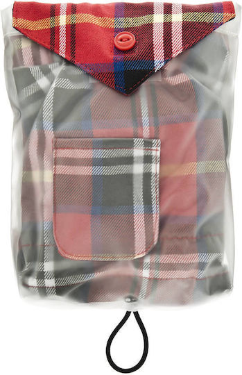 Ferribiella Favola Red Waterproof Dog Coat with Hood with 60cm Back Length