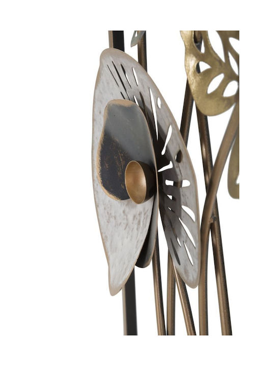 Mauro F Multicolour Wall Decor Made of Metal 31.2x5.5x90cm