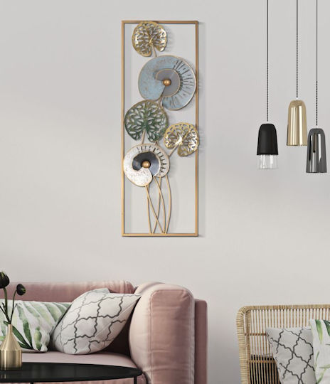 Mauro F Decorațiune Pentru Perete Multicolor Din Metal 31.2x5.5x90cm