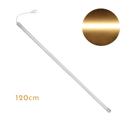 LED Γραμμικό Φωτιστικό Οροφής Θερμό Λευκό IP65 120εκ.