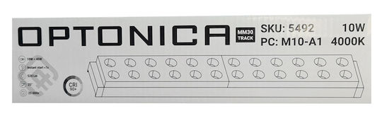 Optonica Commercial Linear LED Ceiling Light 10W Natural White L24xD3.2xH1.1cm