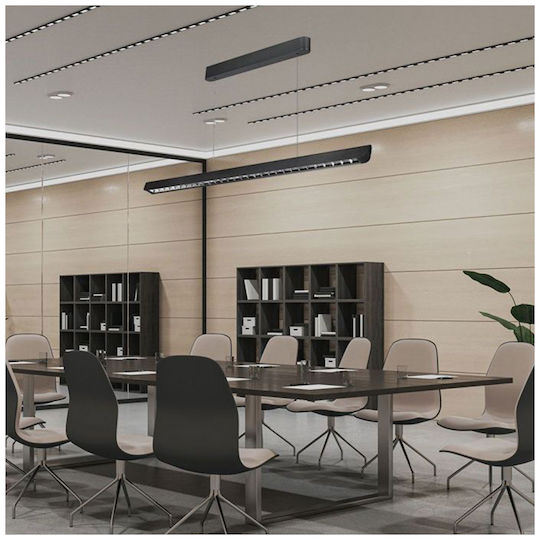 V-TAC LED Γραμμικό Φωτιστικό Οροφής 36W Θερμό Λευκό IP20 Μ122.7xΒ6xΥ5εκ.
