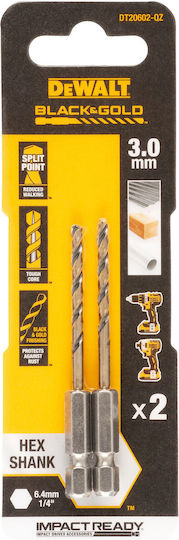 DEWALT Set of 2 Diamond Drills with Hexagonal Shank for Metal