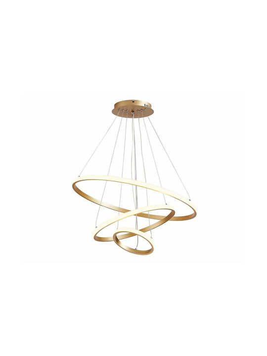 Powertech Adjustable Pendant Light Gold 60x60cm