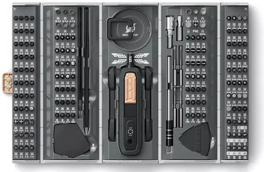 Jakemy Screwdriver with 162 Magnetic Interchangeable Tips