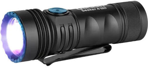 Olight Rechargeable Headlamp LED UV IPX8 with Maximum Brightness 1200lm Seeker 4 Mini Black
