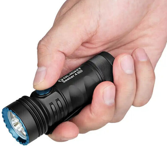 Olight Rechargeable Headlamp LED UV IPX8 with Maximum Brightness 1200lm Seeker 4 Mini Black