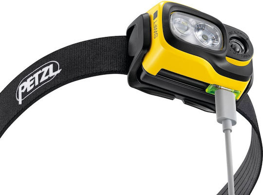 Petzl Επαναφορτιζόμενος Φακός Κεφαλής LED IP54 με Μέγιστη Φωτεινότητα 1100lm Swift Rl