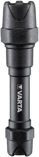 Varta Pro Flashlight LED IP67 with Maximum Brightness 350lm Indestructible F20 Pro Black