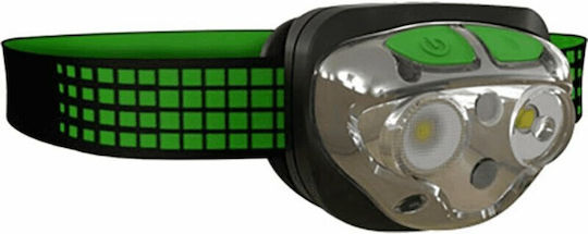 Energizer Rechargeable Headlamp LED IPX4 with Maximum Brightness 400lm Vision Ultra Rechargable Green