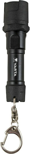 Varta Keychain Flashlight LED Waterproof with Maximum Brightness 12lm Indestructible Key Chain 1AAA