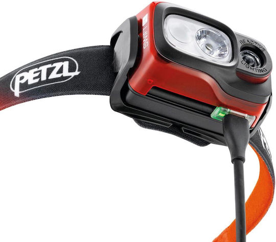 Petzl Επαναφορτιζόμενος Φακός Κεφαλής LED IPX4 με Μέγιστη Φωτεινότητα 1100lm Swift Rl