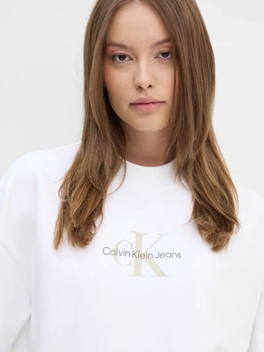 Calvin Klein Women's Sweatshirt WHITE