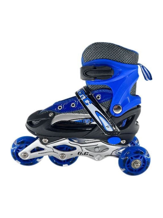 GC Inline Αυξομειούμενα Rollers Μπλε Παιδικά GC Inline Αυξομειούμενα Rollers Μπλε Παιδικά