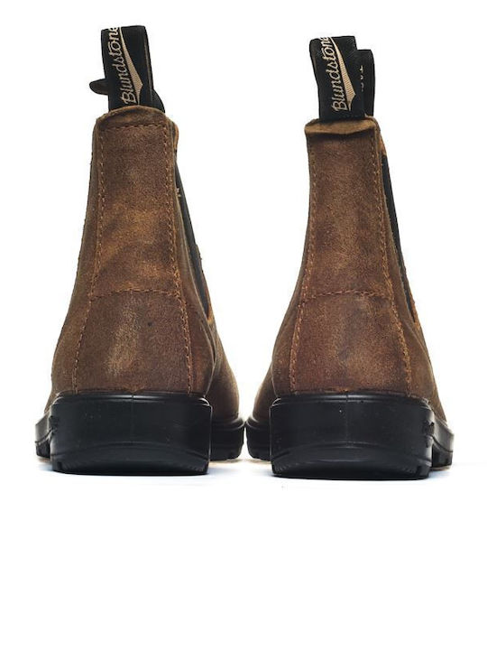 Suede Chelsea-Stiefel Herrenstiefel Tabac Braun