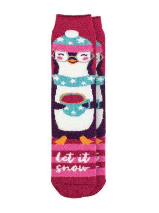Heat Holders Lite Christmas Sosete termice pentru femei Roz