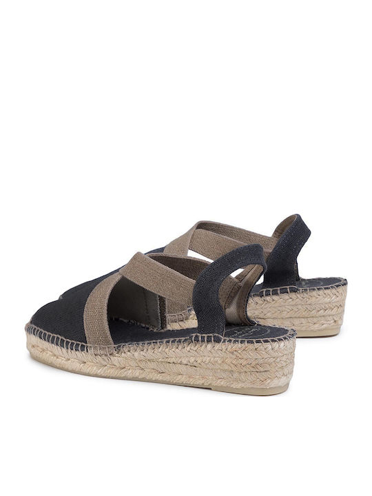 Verdi-v Damen Espadrilles in Schwarz Farbe