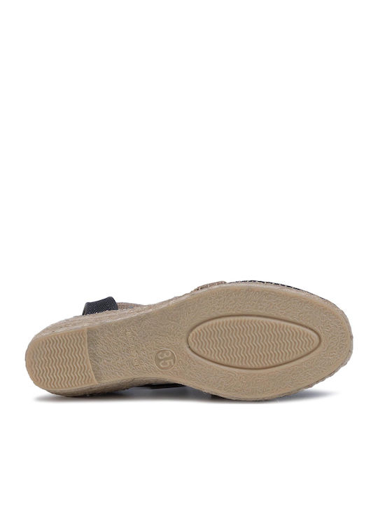 Verdi-v Damen Espadrilles in Schwarz Farbe
