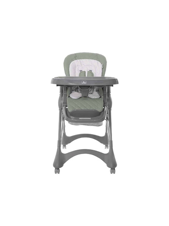 Lorelli Highchair with Plastic Frame & Fabric Seat Green