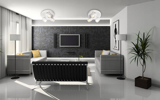 Lvt Light fixture Triple Spot with Socket GU10 in Black Color