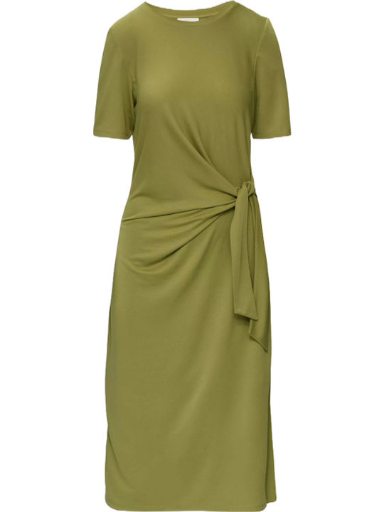 Sommer Midi Damenkleid Grün