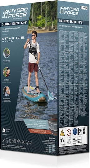 Bestway Inflatable SUP Board / Kayak with Length 3.81m Turquoise
