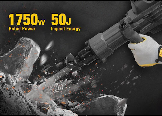 CAT DX29 Κρουστικό Σκαπτικό Πιστολέτο Ρεύματος 1750W με Υποδοχή HEX 05-7377