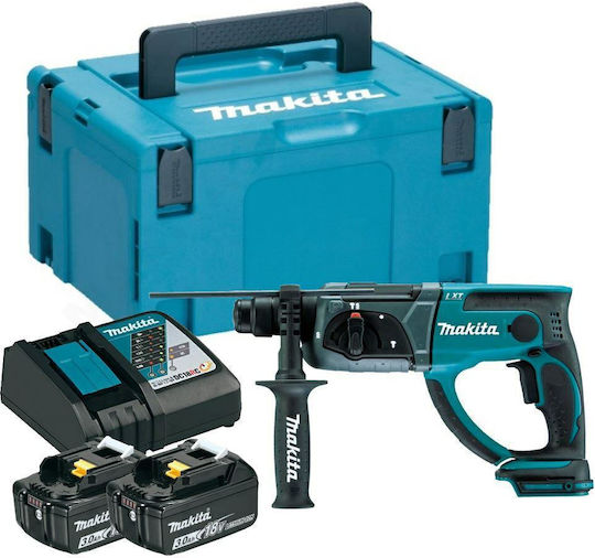 Makita Κρουστικό Σκαπτικό Πιστολέτο Μπαταρίας 18V με Υποδοχή SDS Plus / Ταχείας DHR202RFJ