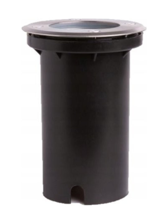 Eco Light Φωτιστικό Δαπέδου Εξωτερικού Χώρου IP67 για Ντουί GU10 Ασημί