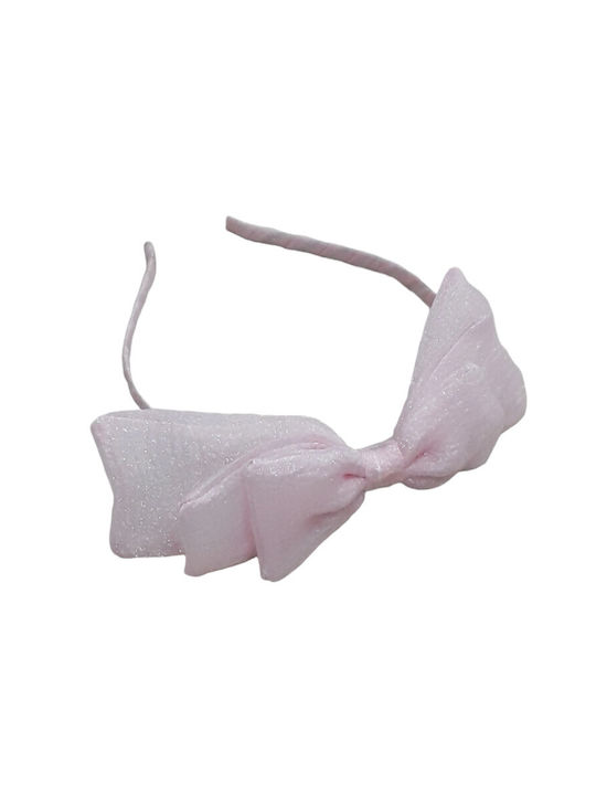 Domina Pink Kids Headband with Bow