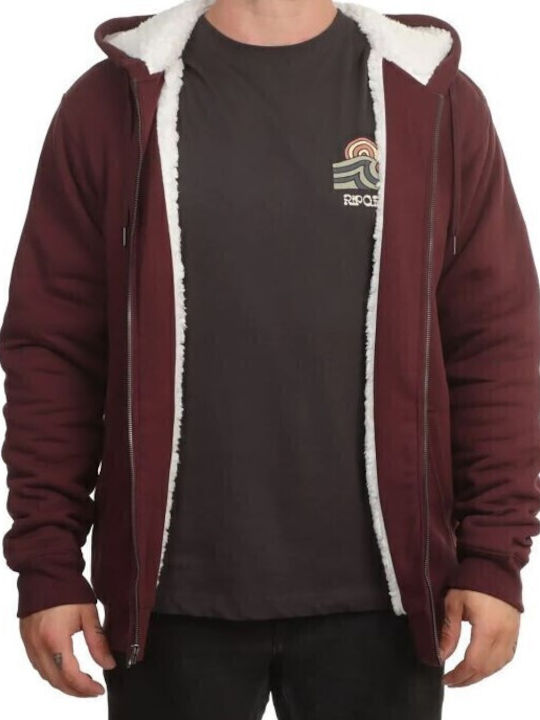 Arch Sweatshirt with Hood Burgundy