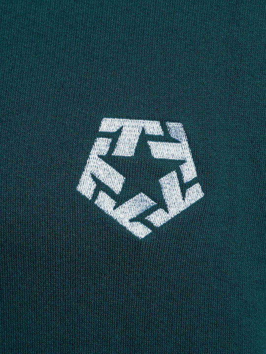 Sweatshirt with Hood Dark Teal