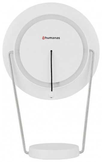 Humanas Καθρέπτης Μακιγιάζ Επιτραπέζιος με Φως 20x20cm Λευκός