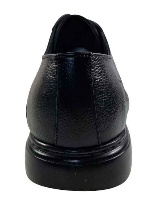 20496-01 Men's Leather Casual Shoes Black