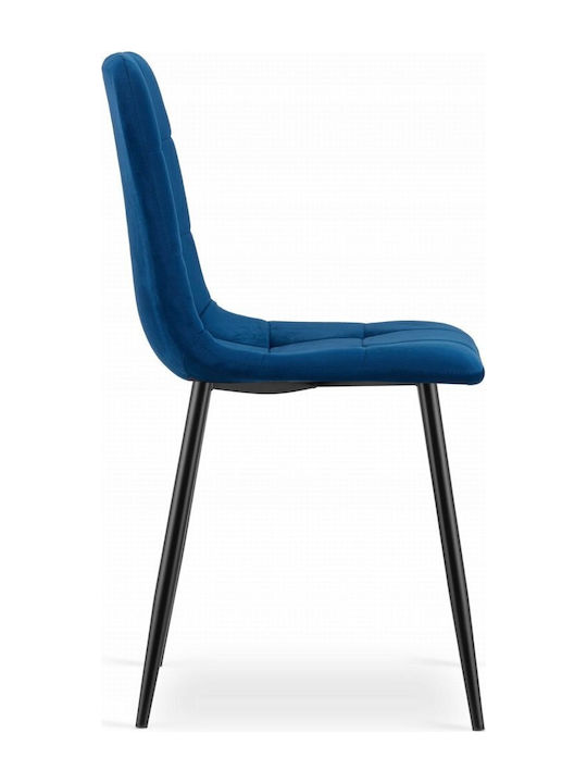Scaune Sala de mese Catifelate Navy Blue 3buc 69x62x48buc