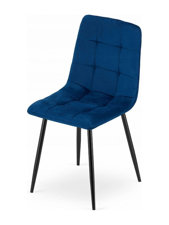 Scaune Sala de mese Catifelate Navy Blue 3buc 69x62x48buc